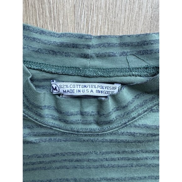 Vintage 90s Code Bleu Jeans Pocket Stripe Shirt Long Sleeve Streetwear Hype Art - Picture 11 of 13